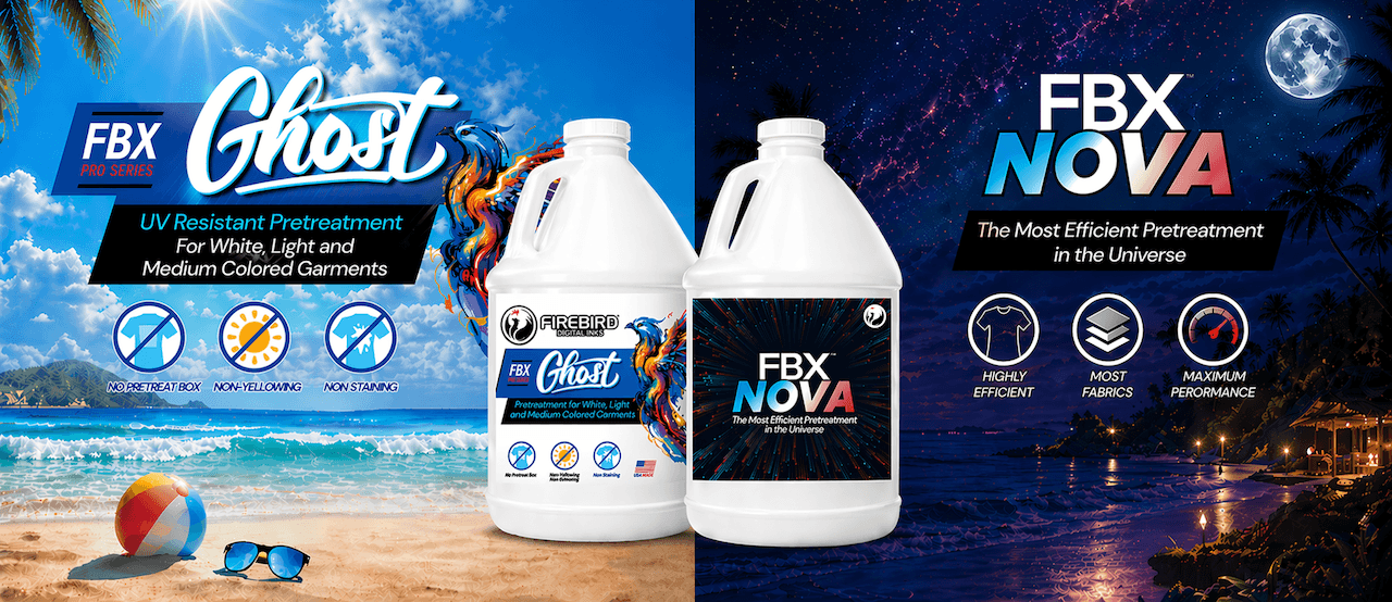 FBX Ghost and FBX-NOVA Pretreatments for DTG Printing